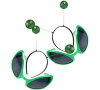 Bandeau D'antenne Martienne 2 Lots Plastique Lunettes de Fête pour Costume | Ambiance Halloween, Accessoire Drole, Léger et Confortable, pour Photos et Fête, Garçon et Filles
