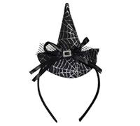 Bandeau d'araignée d'Halloween - Bandeau élastique - Accessoire de costume gothique - Grande araignée - Pour filles, femmes et adolescentes - Pour fête, trick ou diadème - Costume hanté