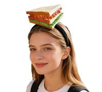 Bandeau de | Bande de cheveux sandwich drôle | Coiffe de cosplay alimentaire fantaisie pour spectacle de fête | Accessoire de costume confortable pour le spectacle de robe d'école d'anniversaire
