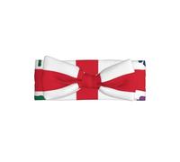 Bandeau de bébé avec nœud pour bébé - Drapeau de Montréal - Doux et extensible - Pour 0 à 6 mois