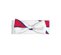 Bandeau de bébé avec nœud pour bébé Motif drapeau du Népal 0-6 mois | Doux pour les peaux sensibles. Design mignon. Parfait pour les nouvelles mamans.