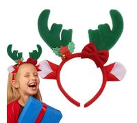 Bandeau de bois de Noël, bandeaux en bois pour enfants | Bandeau de Noël en bois mignon, cheveux courts et longs, couvre-chef saisonnier, convient aux adultes et aux enfants pour la scène, la