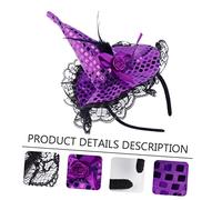 Bandeau de chapeau de sorcière d'Halloween accessoires deguisement halloween accessoire deguisement halloween bandeau mini chapeau de sorcière manteau coiffe d'halloween en tissu Holibanna