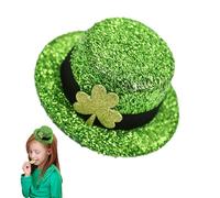 Bandeau De Chapeau Haut De Jour | Chapeau De Bell Bouffon Coloré | Chapeaux Boppers Shamrock Head, Haut De Lutin Vert De Luxe Pour Adulte Avec Barbe Au Gingembre Accessoires De La Sai