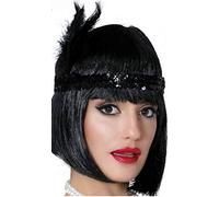 Bandeau de Charleston Paillettes Noires