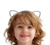 Bandeau de chat pour les, bandeau d'oreilles d'animaux | Bandeau de ramiage scintillant en métal - Accessoires de cosplay de coiffure, beaux-chefs pour animaux pour Halloween Dress Up
