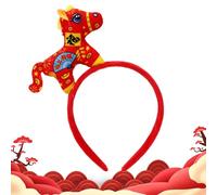 Bandeau de cheval pour l'année du cheval | Bandeau de cheval mignon en peluche | Bandeau de poupées d'animaux doux - Pour divers événements tels que le Nouvel An chinois, les photos de famille, les