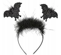 Bandeau de cheveux avec manteau de chauve-souris déguisement d'Halloween noir