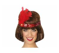 Bandeau de cheveux brillant Atosa Diadème Rouge Rouge One Size