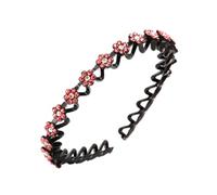 Bandeau de cheveux de fleur de strass, bande de cheveux en strass pour femme, bandeau de cheveux en strass brillant pour fille, design Plum Blossom | Couvre-chef antidérapant pour le lavage de vis