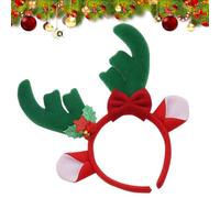 Bandeau De Cheveux De Noël Pour Femmes,Accessoire De Tête À La Mode - Serre-Tête À Bois De Renne | Pour Mariage Fête Camping Pique-Nique Barbecue Arrière-Cour Soirée Rassemblement Dîner