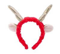 Bandeau de cheveux en corne de dragon chinois en peluche doux couleurs accrocheuses élasticité confortable idéal pour les fêtes Bandeaux du Nouvel An pour les femmes Bandeau de cheveux heureux pour