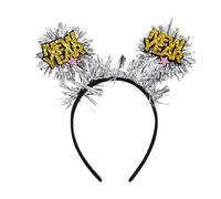 Bandeau de cheveux heureux nouvel an 2025,2025,Ornement de tête de célébration | Bandes de cheveux de bonne année Coiffure 2025 Cercles de cheveux pour fournitures de Noël