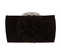Bandeau de cheveux pour fille, couvre-chef turban de photographie pour bébé, confortable et doux avec fleur