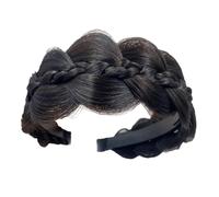 Bandeau de cheveux tressé, bandeaux de cheveux tressés pour femmes | Serre-tête à cheveux avec tresses larges en arête de poisson et dents | Accessoire de bande de cheveux en arête de poisson Bandeaux