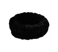 Bandeau de coiffure pour maquillage Ensemble de bracelets lavage du visage for femmes, absorbants et imperméables, maquillage, bandes cheveux(Black-1PCS)