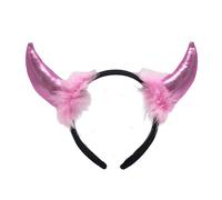 Bandeau de cornes de diable, cerceau de cheveux en corne de cosplay, déguisement d ' Halloween, accessoires de cheveux de fête, coiffure pour et adultes, bandeau de cornes de diable, maquillage