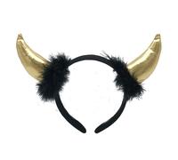 Bandeau de cornes de diable, cerceau de cheveux en corne de cosplay, déguisement d ' Halloween, accessoires de cheveux de fête, coiffure pour et adultes, bandeau de cornes de diable, maquillage