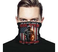 Bandeau De Cou Ce n'est Pas Un Soldat, C'est Mon Frère. Durable Echarpe De Cou Respirante Neckwarmer pour Randonnée Running Halloween 2 Pièces