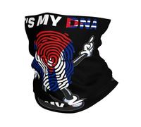 Bandeau De Cou C'est Mon Adn Cuba Blanc Anti-UV Echarpe Durable Neck Gaiters pour Activité en Plein Air Ski Équitation 2 Pièces