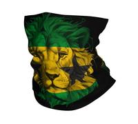 Bandeau De Cou Lion du Drapeau De Sao Tomé-Et-Principe Anti-UV Echarpe Elastique Neckwear pour Paintball Cyclisme Randonnée 2 Pièces