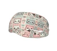 Bandeau de course à pied pour homme et femme, motif empreintes de pattes de chat, poisson, chat, pour la course, le basket-ball, le fitness