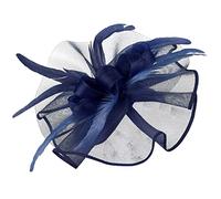 Bandeau de course en polaire pour femme - Chapeau d'hiver pour femme - Chapeau d'église - Clip fascinateur - Chapeau de mariage - Noir, Marine, taille unique