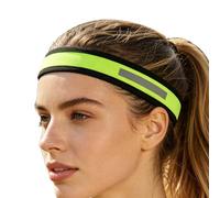Bandeau de course pour femme antidérapant de sécurité pour homme élastique | Bandeau de sport anti-transpiration pour femme, pour maison, gym, yoga, usage quotidien, extérieur, nuit, cyclisme, marche