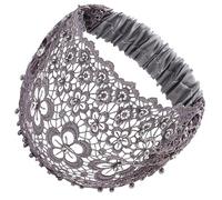 Bandeau de dentelle - bandeau de dentelle perlé perle, fil de lacet en dentelle perle florale en fil large | Bohemian Headpiece for Women Girls, Hair Scarf pour le yoga Working Out Gym fonctionnant