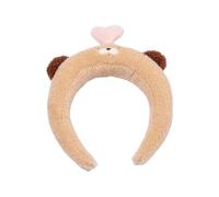 Bandeau de dessin animé pour femme pour lavage du visage, festival de musique, bandeau en peluche pour réunions de famille et fêtes