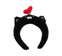 Bandeau de dessin animé pour femme pour lavage du visage, festival de musique, bandeau en peluche pour réunions de famille et fêtes