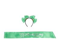 Bandeau de Fête Saint-patrick en Tissu pour Cheveux, Usage Festif | Couleurs Éclatantes, Surface Lisse, Thème Joyeux, pour Déguisements, Photos et Soirées de Rôle