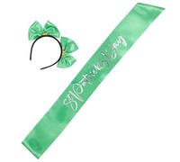 Bandeau de Fête Saint Patrick en Tissu pour Photos de Soirée | Couleurs Éclatantes, Thème Joyeux, Surface Lisse, pour Hôtes Adultes et Tenues de Fête