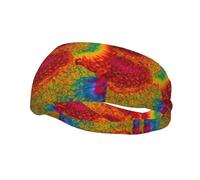 Bandeau de fitness hippie Tie Dye, ceinture d'absorption de la sueur, yoga, course à pied, voyage, séchage rapide