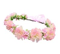 Bandeau de Fleurs Couronne de fleurs artificielles, couvre-chef de mariée, demoiselle d'honneur, accessoire de cheveux de mariage, bandeau réglable, couvre-chef de fête de vacances(Color2)