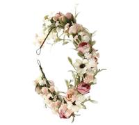 Bandeau De Fleurs - Couronne De Fleurs Nuptiale, Couronne De Fleurs Boho | Couvre-chef De Fleurs Artificielles, Guirlande De Couronne De Fleurs Réglable Pour Les Amis Et La Famille
