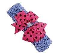 Bandeau de fleurs pour bébé fille - Imprimé floral - Bowknot - Bandeau élastique pour tout-petits - Bandeau à nœuds (H, taille unique)