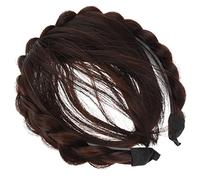 Bandeau de Frange Accessoire Filles Perruque Tressée Élastique Fibres Résistantes à Élégant et Pratique pour Toutes Occasions