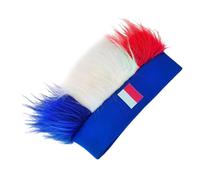 Bandeau de jeu de football pour événements sportifs - Perruques afro avec bandeau pour fête carnaval - Accessoire de costume de carnaval
