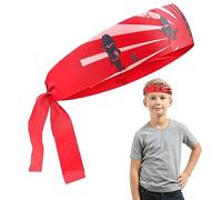 Bandeau de karaté pour, Bandeau à Nouer, Bandeau de Sueur, Bandeau athlétique réglable pour pour vêtements de Bande dessinée, Jeu de rôle et entraînement, Style Cravate