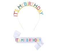 Bandeau De Lettre 1 Pièce, Bandoulière 1 Morceau, C'Est Mon Anniversaire, Des Accessoires De Tir Amusants, Un Ensemble De Décoration De Fête D'Anniversaire De Filles.