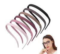 Bandeau De Lunettes De - Bandeau Antidérapant 6 Pièces | Couvre-chef En Plastique À Dents Carrées, Accessoire De Cerceau Incurvé Sans Maux De Tête Pour Femmes, Adolescentes, Hommes, Lavage Du V