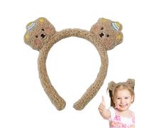 Bandeau de maquillage amusant - anneau à cheveux pour femme, accessoires décoratifs | Taille élastique en peluche qui s'adapte à la plupart des bandes, excellent pyjama de jour spa avec oreilles