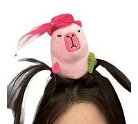 Bandeau de maquillage Capybara - Bandeau en peluche, large confortable, accessoire capillaire inspiré des animaux | Cerceau décoratif doux, style polyvalent, routine de soins de la peau, lavag