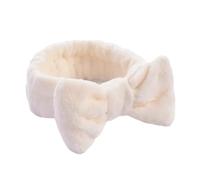 Bandeau de maquillage Femmes maquillage corail polaire bandeau lavage visage doux élastique for cheveux haut noeud bandeaux fille chapeaux accessoires(Style 52 Beige)