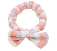 Bandeau de maquillage Mode corail polaire bandeaux doux élastique Spa visage bandeau filles lavage coiffe de tête maquillage femmes cheveux accessoires(Color 1)