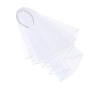 Bandeau de mariage léger avec perles luxueuses - Se marie parfaitement avec différents styles de robe - Voile de mariée réglable - Perles blanches respirantes pour le jour du mariage