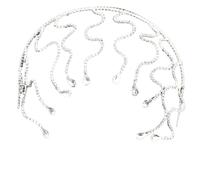 Bandeau de mariée en cristal MedusaHeadband Serpent Strass Serpent Serpent Bandeau Serpent Chaîne de tête MedusaCrown