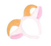 Bandeau de mouton élégant extensible, White horn headband | Accessoire de cheveux oreilles de mouton 3D unique, tissu doux, couvre-chef de Costume à la mode pour accessoires