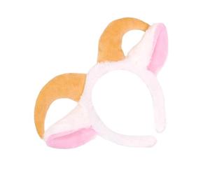 Bandeau de mouton élégant extensible, White horn headband | Accessoire de cheveux oreilles de mouton 3D unique, tissu doux, couvre-chef de Costume à la mode pour accessoires